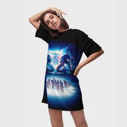 Платье-футболка 3D Нью-Йорк Рейнджерс - фото 2