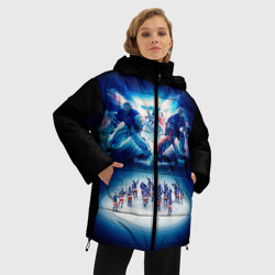 Женская зимняя куртка Oversize Нью-Йорк Рейнджерс - фото 2