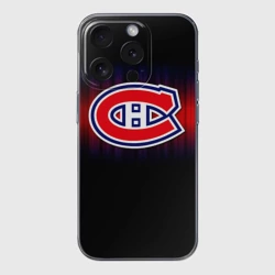 Чехол для iPhone 15 Pro силиконовый с защитой камеры Монреаль Канадиенс
