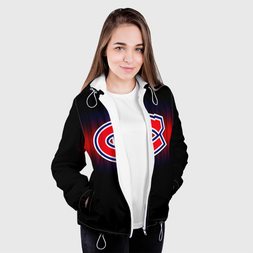 Женская куртка 3D Монреаль Канадиенс, цвет белый - фото 4