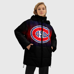 Женская зимняя куртка Oversize Монреаль Канадиенс - фото 2