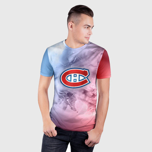 Мужская футболка 3D Slim Монреаль Канадиенс 1, цвет 3D печать - фото 3