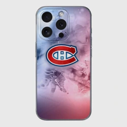 Чехол для iPhone 15 Pro силиконовый с защитой камеры Монреаль Канадиенс 1