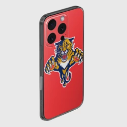 Чехол для iPhone 16 Pro силиконовый с защитой камеры Флорида Пантерз - фото 2