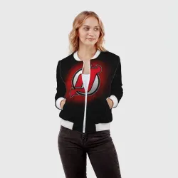 Женский бомбер 3D Нью-Джерси Дэвилз - фото 2