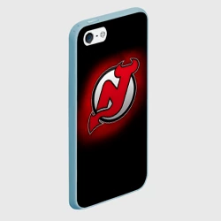 Чехол для iPhone 5/5S матовый Нью-Джерси Дэвилз - фото 2
