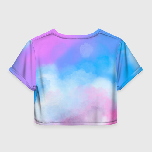 Женская футболка Crop-top 3D Хикикомори, цвет 3D печать - фото 2