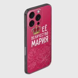 Чехол для iPhone 16 Pro силиконовый с защитой камеры Её величество Мария - фото 2