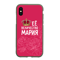 Чехол для iPhone XS Max матовый Её величество Мария