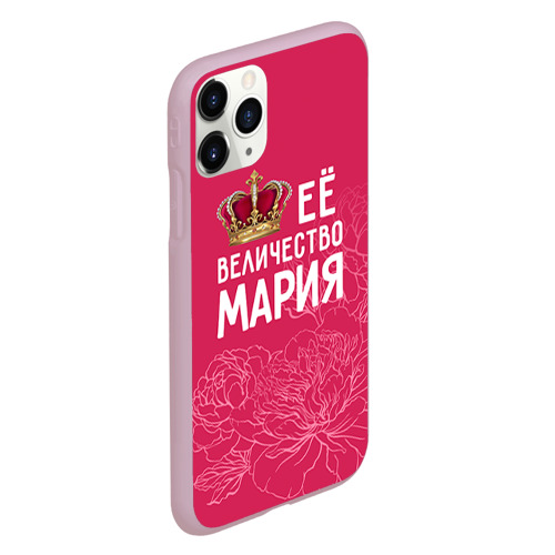 Чехол для iPhone 11 Pro матовый Её величество Мария, цвет розовый - фото 3