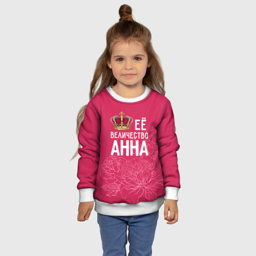 Детский свитшот 3D Её величество Анна, цвет 3D печать - фото 7
