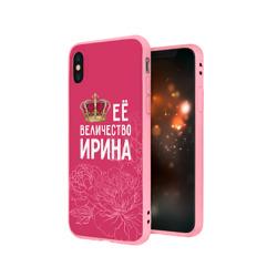 Чехол для iPhone X матовый Её величество Ирина - фото 2