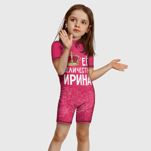 Детский купальный костюм 3D Её величество Ирина, цвет 3D печать - фото 3