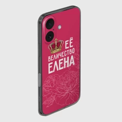 Чехол для iPhone 16 силиконовый с защитой камеры Её величество Елена - фото 2
