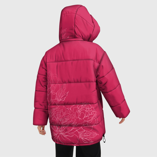 Женская зимняя куртка Oversize Её величество Елена, цвет красный - фото 4