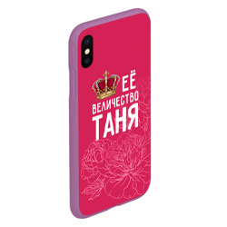 Чехол для iPhone XS Max матовый Её величество Таня - фото 2