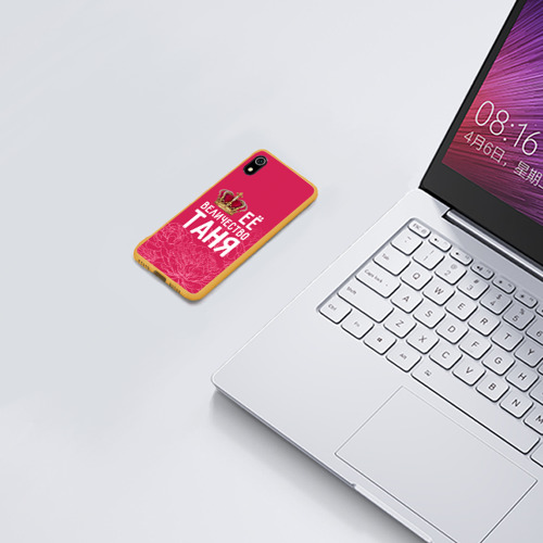 Чехол для Xiaomi Redmi Mi 7A Её величество Таня, цвет желтый - фото 5