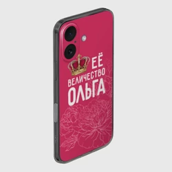 Чехол для iPhone 16 силиконовый с защитой камеры Её величество Ольга - фото 2
