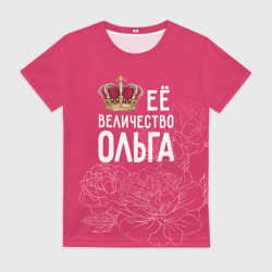 Женская футболка 3D Её величество Ольга