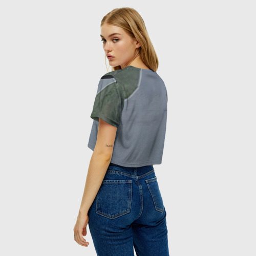 Женская футболка Crop-top 3D Рик Граймс, цвет 3D печать - фото 5