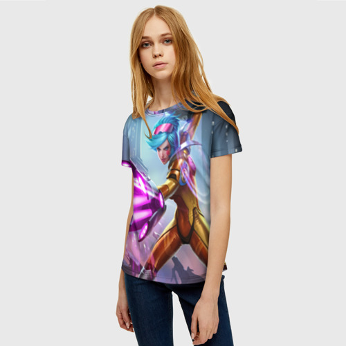 Женская футболка 3D 454532, цвет 3D печать - фото 3