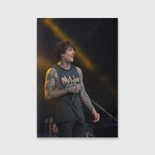 Обложка для паспорта матовая кожа Oli Sykes, цвет желтый