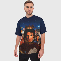 Мужская футболка oversize 3D Michael Jackson - фото 2