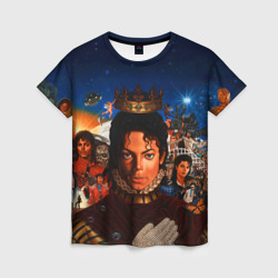 Женская футболка 3D Michael Jackson