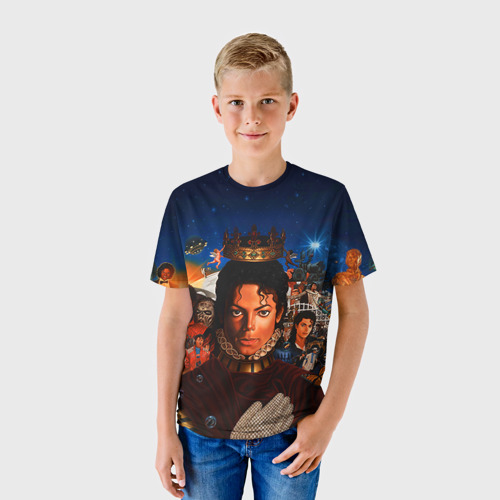 Детская футболка 3D Michael Jackson, цвет 3D печать - фото 3