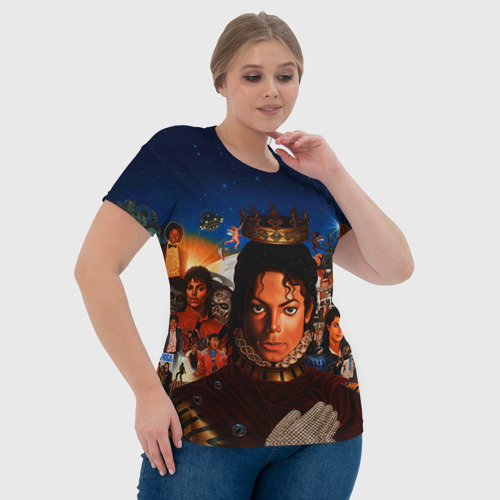 Женская футболка 3D Michael Jackson, цвет 3D печать - фото 6