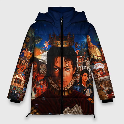 Женская зимняя куртка Oversize Michael Jackson, цвет черный