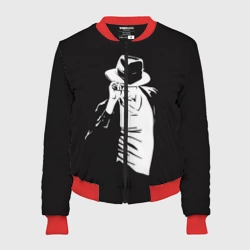Женский бомбер 3D Michael Jackson