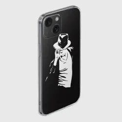 Чехол для iPhone 15 силиконовый с защитой камеры Michael Jackson - фото 2