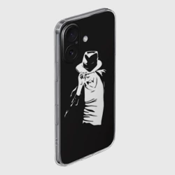 Чехол для iPhone 16 силиконовый с защитой камеры Michael Jackson - фото 2