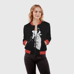 Женский бомбер 3D Michael Jackson - фото 2