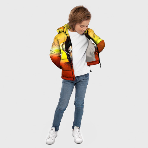 Зимняя куртка для мальчиков 3D Michael Jackson, цвет светло-серый - фото 5