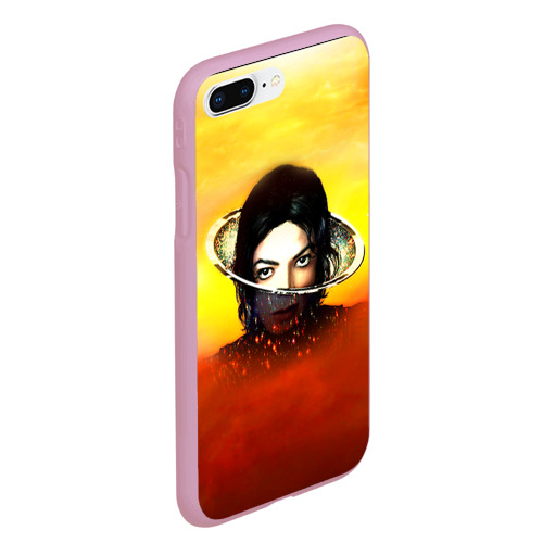 Чехол для iPhone 7Plus/8 Plus матовый Michael Jackson, цвет розовый - фото 3