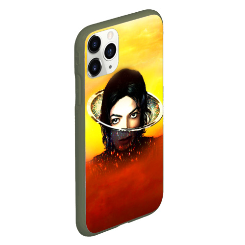 Чехол для iPhone 11 Pro матовый Michael Jackson, цвет темно-зеленый - фото 3