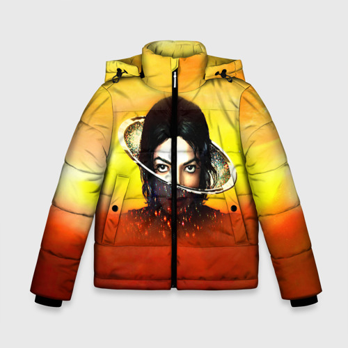 Зимняя куртка для мальчиков 3D Michael Jackson, цвет светло-серый