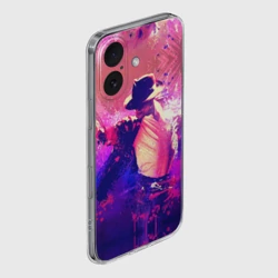 Чехол для iPhone 16 силиконовый с защитой камеры Michael Jackson - фото 2