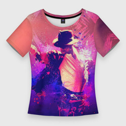 Женская футболка 3D Slim Michael Jackson