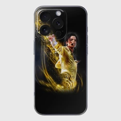 Чехол для iPhone 16 Pro Max силиконовый с защитой камеры Michael Jackson