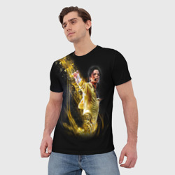 Мужская футболка 3D Michael Jackson - фото 2