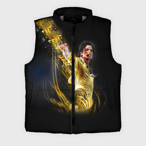 Мужской жилет утепленный 3D Michael Jackson, цвет светло-серый