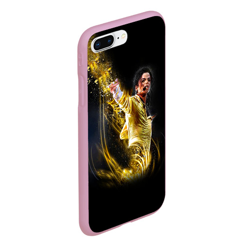 Чехол для iPhone 7Plus/8 Plus матовый Michael Jackson, цвет розовый - фото 3