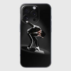 Чехол для iPhone 16 Pro Max силиконовый с защитой камеры Michael Jackson