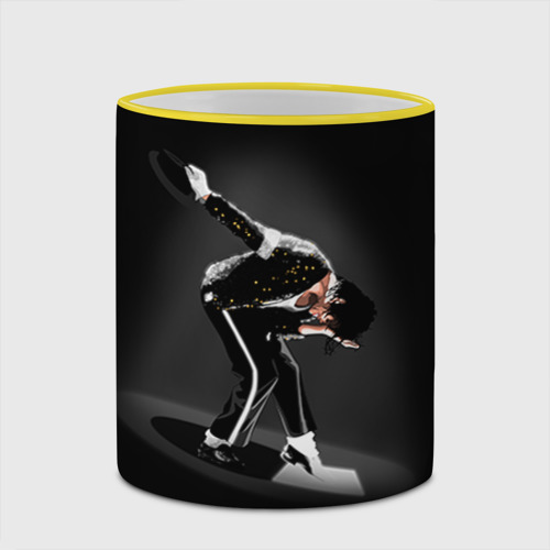 Кружка с полной запечаткой Michael Jackson, цвет Кант желтый - фото 4