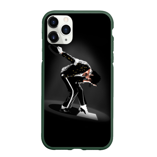 Чехол для iPhone 11 Pro матовый Michael Jackson, цвет темно-зеленый