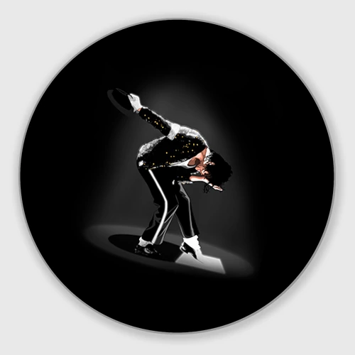 Круглый коврик для мышки Michael Jackson