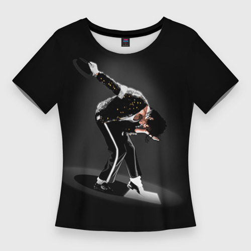 Женская футболка 3D Slim Michael Jackson, цвет 3D печать